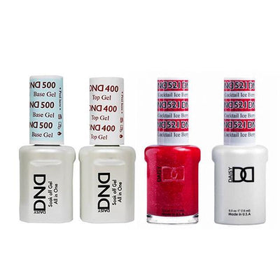 DND - Gel & Lacquer Combo - Ice Berry Cocktail - #521
