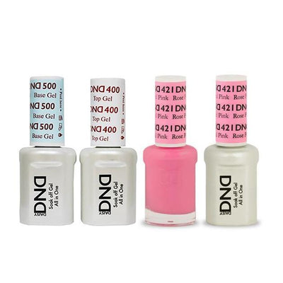 DND - Gel & Lacquer Combo - Rose Petal Pink - #421