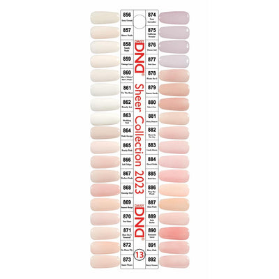 DND - Gel & Lacquer Swatch - Single #13 (Sheer Collection)