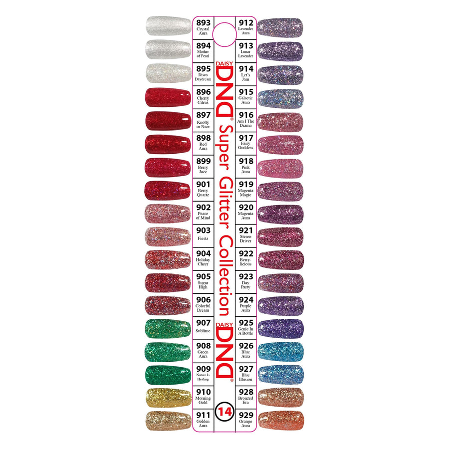 DND - Gel Swatch - Single #14 (Super Glitter Collection)