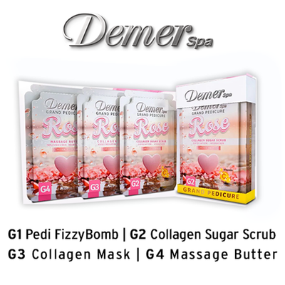 Demer 4 in 1 Pedicure- Rose 1 Kit - 60 Kit/Case