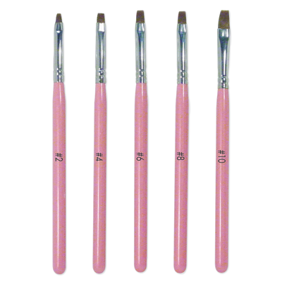 Gel Brush Set with Holder - 6 pc.