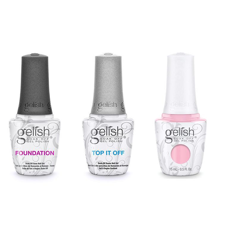 Harmony Gelish Combo - Base, Top & Pink Smoothie