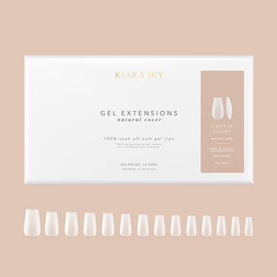 Kiara Sky - Coffin Short | Natural Gel Extensions