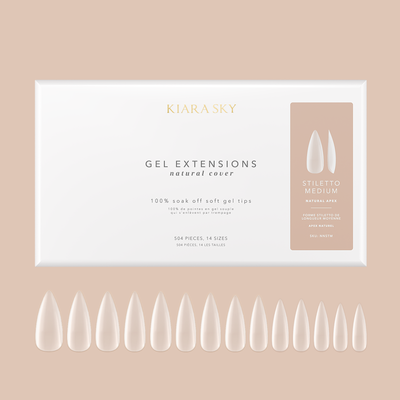 Kiara Sky - Stiletto Medium | Natural Gel Extensions