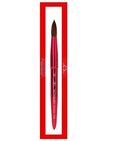 Notpolish - Kolinsky Brush #8 Aluminum Handle