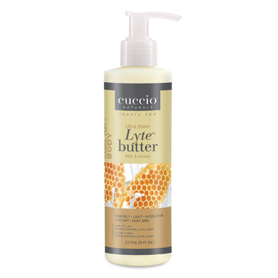 Cuccio - Lyte Ultra Sheer Body Butter Milk & Honey 8oz