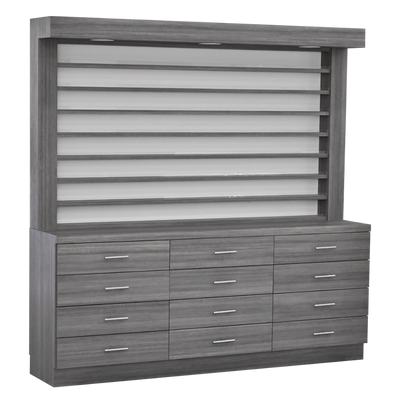 Whale Spa - SINGLE SIDED POLISH AND POWDER DISPLAY/CABINET