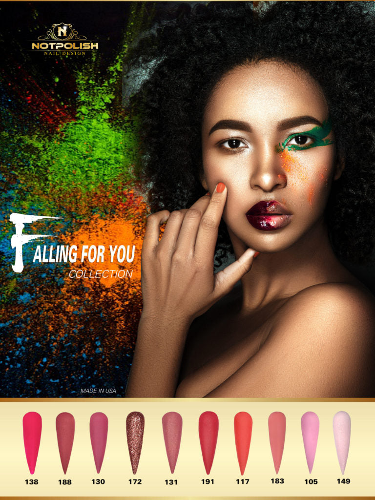 Notpolish - FALLING FOR YOU COLLECTION (10 COLORS POWDER COLLECTION) 138,188,130,172,131,191,117,183,105,149