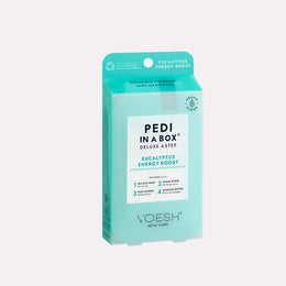 Voesh Pedi in Box - 4-Step - Eucalyptus Energy Boost - Single (1Pc) Box Case (50Pcs)