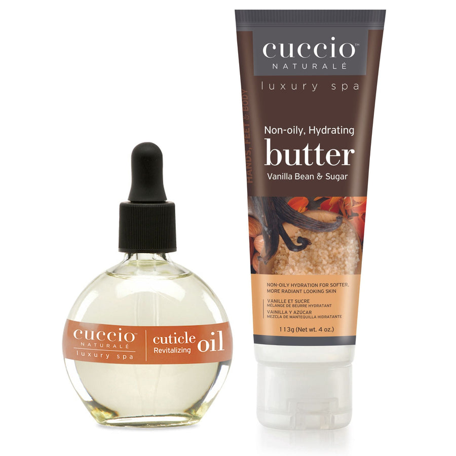 Cuccio - Vanilla Bean & Sugar Hydration Essentials Kit