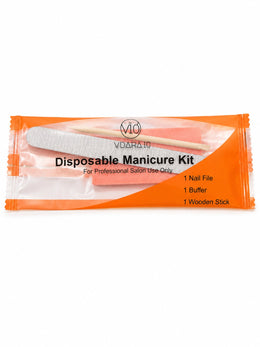 Vdara10 - Disposable Manicure Kit - 3 Piece - Case of 300 Bags