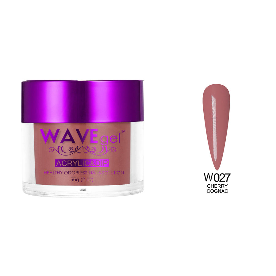 WaveGel Simplicity Dip & Acrylic Powder W27 Cherry Cognac