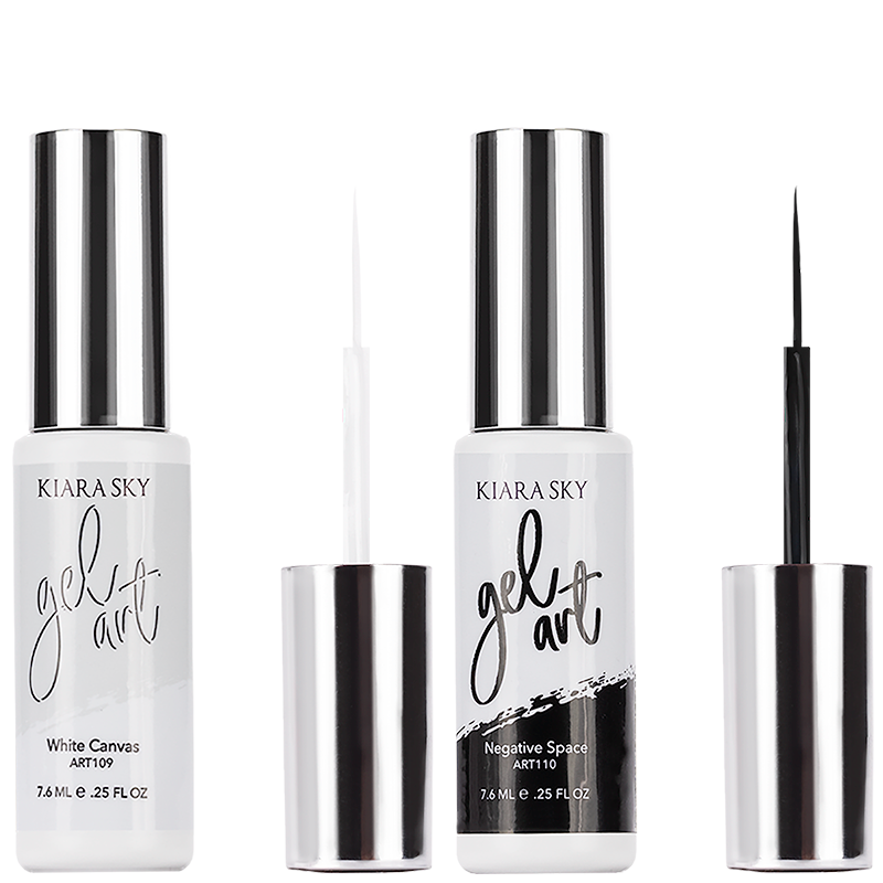 Kiara Sky - Gel Art Duo - Black and White