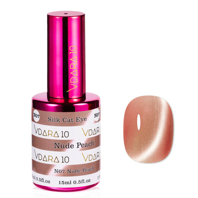 Vdara10 Silk Cat Eye gel polish in Nude Peach (VCN007)