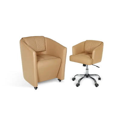 T Spa - Barron Manicure Chair Combo Acetone Proof Leather