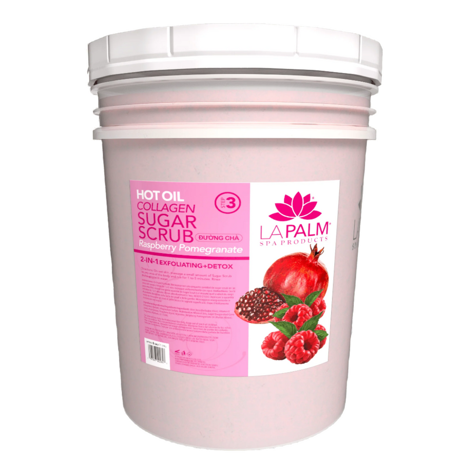 LA PALM Hot Oil Sugar Scrub Raspberry Pomegranate
