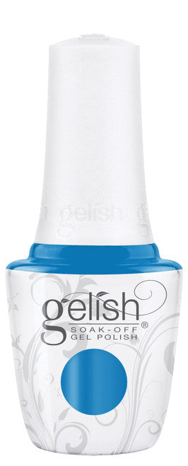 Gelish Soak-Off Gel Polish "I Was Framed", Cerulean Blue Creme, 15mL |.5 fl oz -In Frame Collection