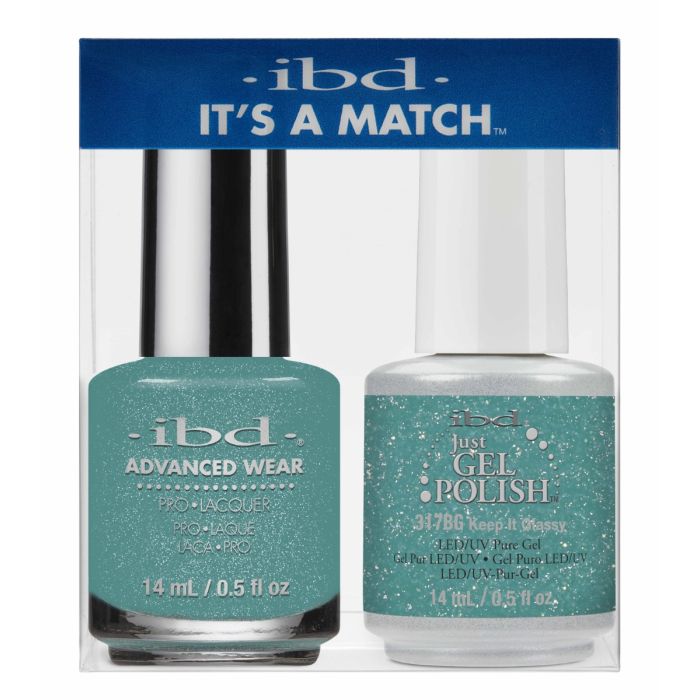 IBD JUST GEL POLISH, KEEP IT GLASSY 0.5 FL OZ / IBD ADVANCED WEAR, KEEP IT GLASSY 0.5 FL OZ