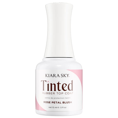 Kiara Sky - Gel Polish - Tinted Rubber Top Coat - Rose Petal Blush 0.5 oz - #KSTRRPB