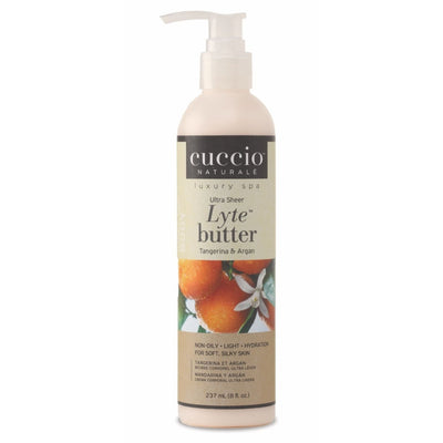 Cuccio - Lyte Ultra Sheer Body Butter Tangerina & Argan 8oz