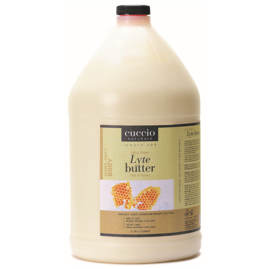 Cuccio - Lyte Ultra Sheer Body Butter Milk & Honey Gallon