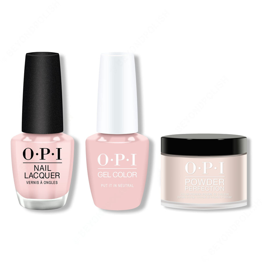 OPI - Gel, Lacquer & Dip Combo - Put it in Neutral