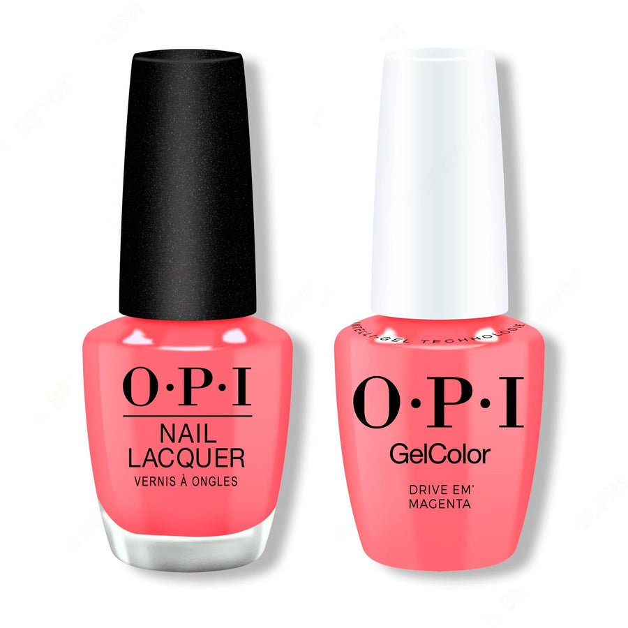 OPI - Gel & Lacquer Intelli-Gel Combo - Drive ‘Em Magenta
