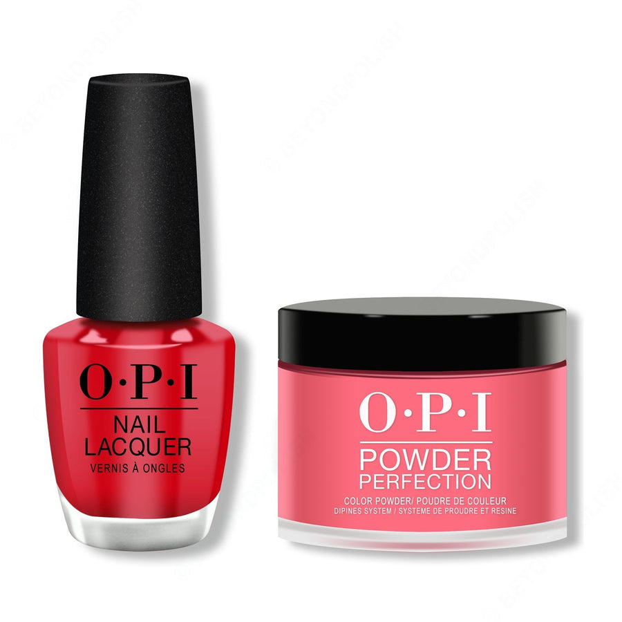 OPI - Lacquer & Dip Combo - Big Apple Red