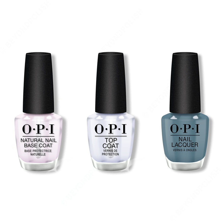 OPI - Nail Lacquer Combo - Base, Top & Alpaca My Bags 0.5 oz - #NLP33
