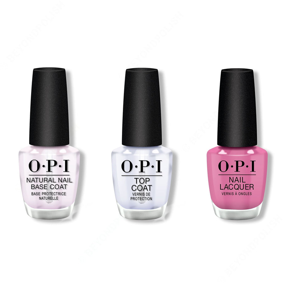 OPI - Nail Lacquer Combo - Base, Top & Arigato from Tokyo 0.5 oz - #NLT82