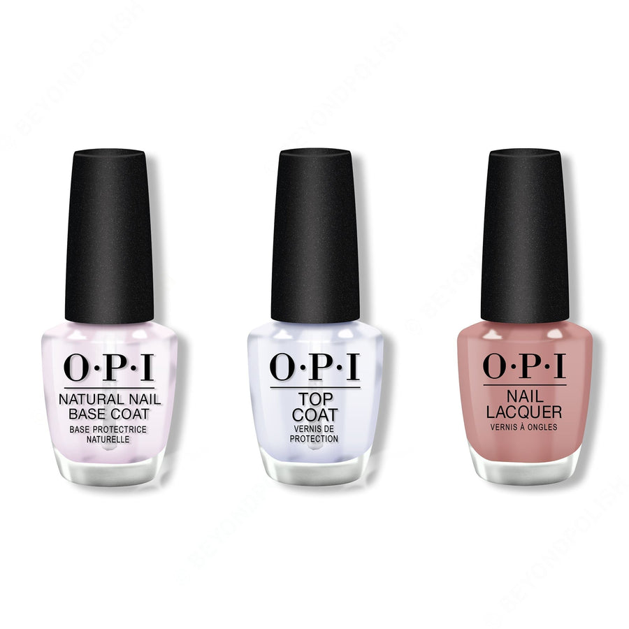 OPI - Nail Lacquer Combo - Base, Top & Barefoot in Barcelona 0.5 oz - #NLE41