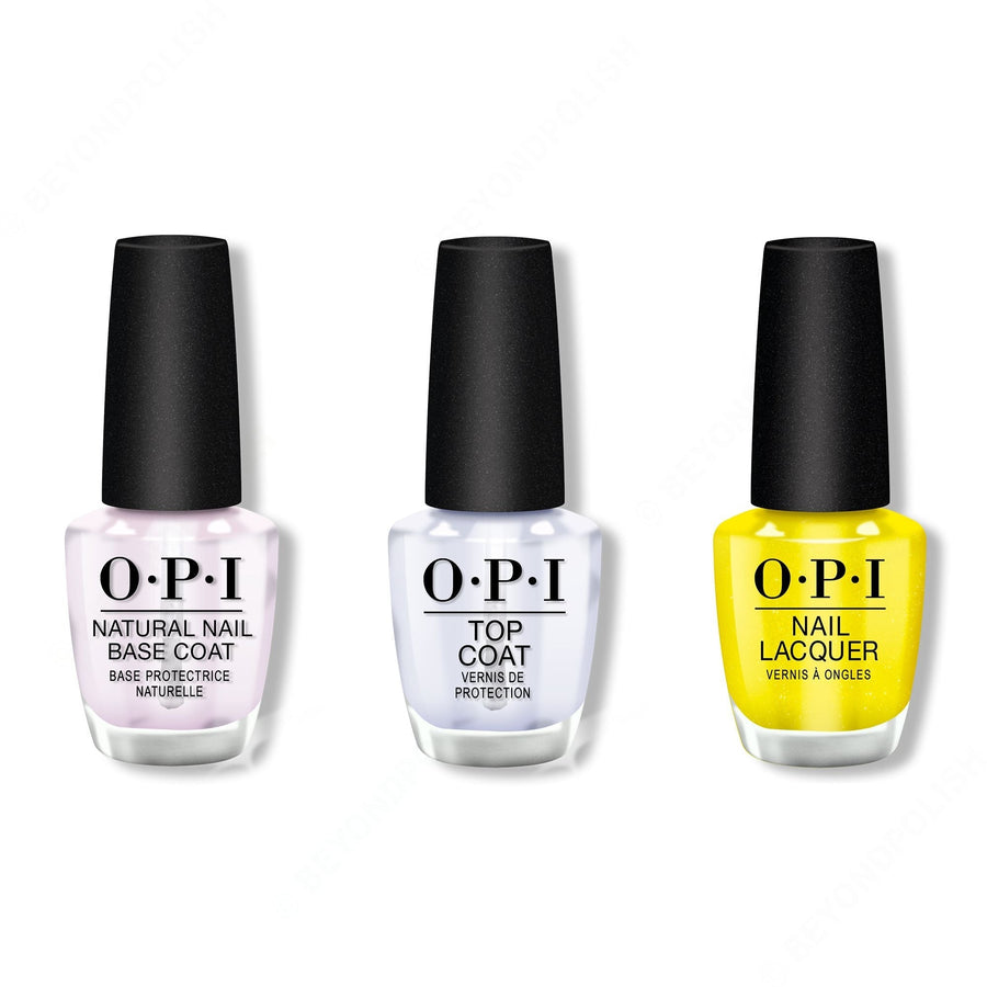 OPI - Nail Lacquer Combo - Base, Top & Bee Unapologetic