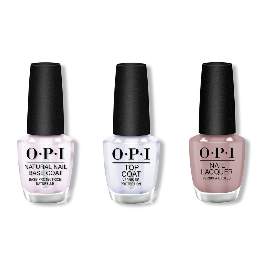 OPI - Nail Lacquer Combo - Base, Top & Berlin There Done That 0.5 oz - #NLG13