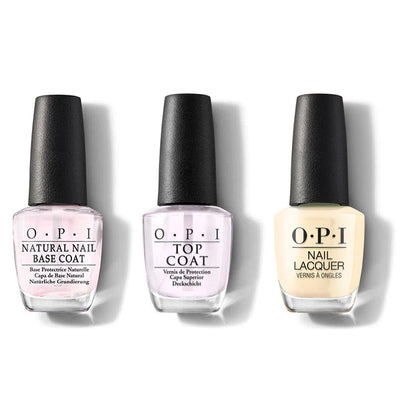 OPI - Nail Lacquer Combo - Base, Top & Blinded By The Ring Light