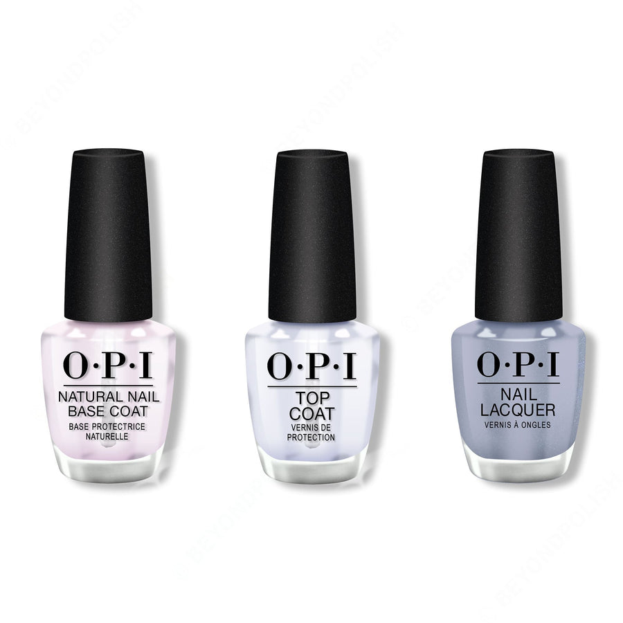 OPI - Nail Lacquer Combo - Base, Top & Check Out the Old Geysirs 0.5 oz - #NLI60