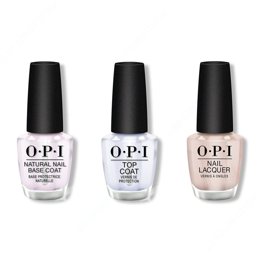 OPI - Nail Lacquer Combo - Base, Top & Cosmo-Not Tonight Honey! 0.5 oz - #NLR58