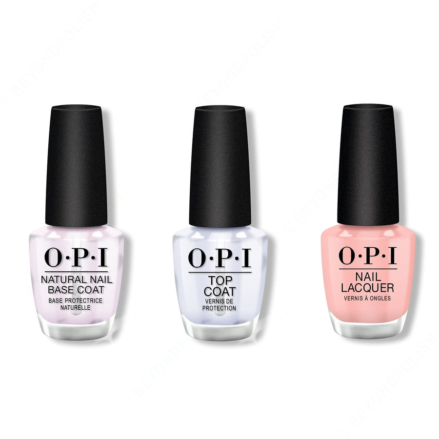 OPI - Nail Lacquer Combo - Base, Top & Edinburgh-er & Tatties 0.5 oz - #NLU23