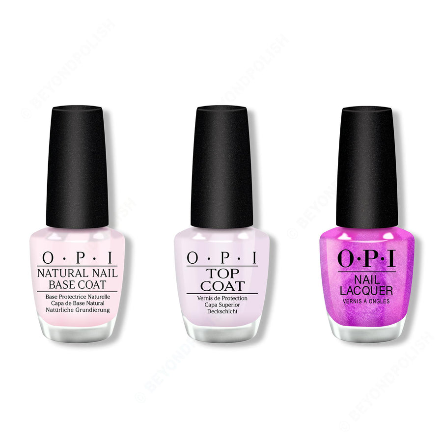 OPI - Nail Lacquer Combo - Base, Top & Feelin' Libra-ted