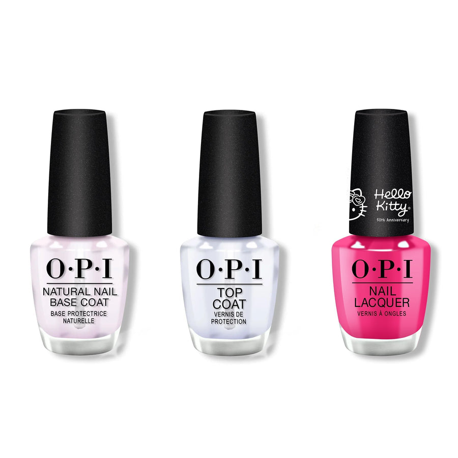 OPI - Nail Lacquer Combo - Base, Top & Follow Your Heart