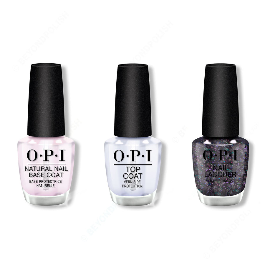 OPI - Nail Lacquer Combo - Base, Top & Hot & Coaled