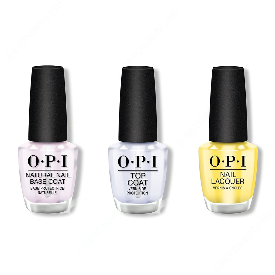 OPI - Nail Lacquer Combo - Base, Top & I Just Can't Cope-acabana 0.5 oz - #NLA65