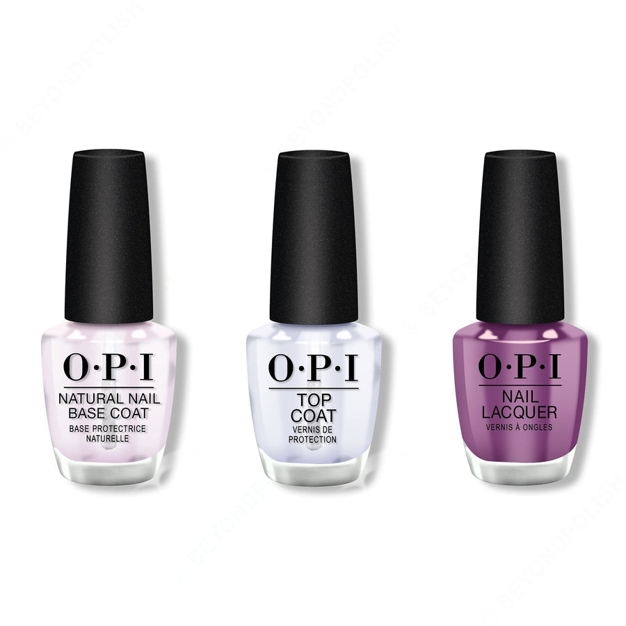 OPI - Nail Lacquer Combo - Base, Top & I Manicure for Beads 0.5 oz - #NLN54