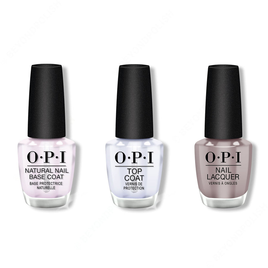 OPI - Nail Lacquer Combo - Base, Top & Icelanded a Bottle of OPI 0.5 oz - #NLI53