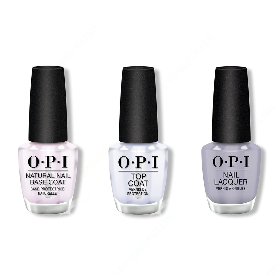OPI - Nail Lacquer Combo - Base, Top & Kanpai OPI! 0.5 oz - #NLT90