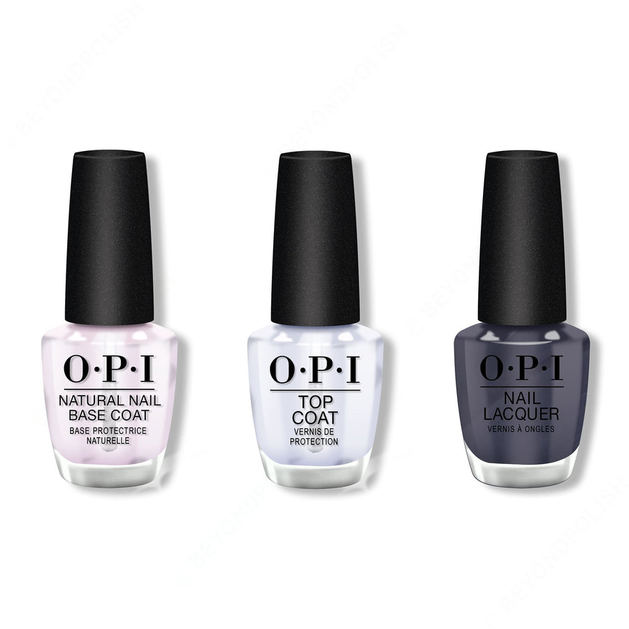 OPI - Nail Lacquer Combo - Base, Top & Less is Norse 0.5 oz - #NLI59