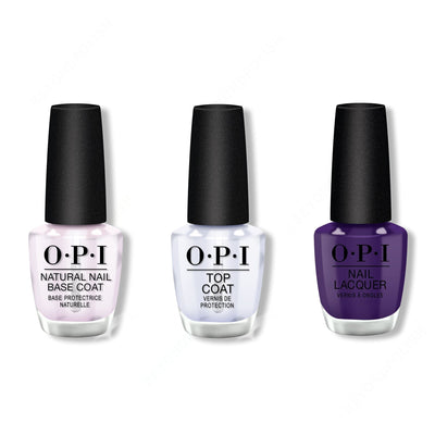 OPI - Nail Lacquer Combo - Base, Top & Mariachi Makes My Day 0.5 oz - #NLM93