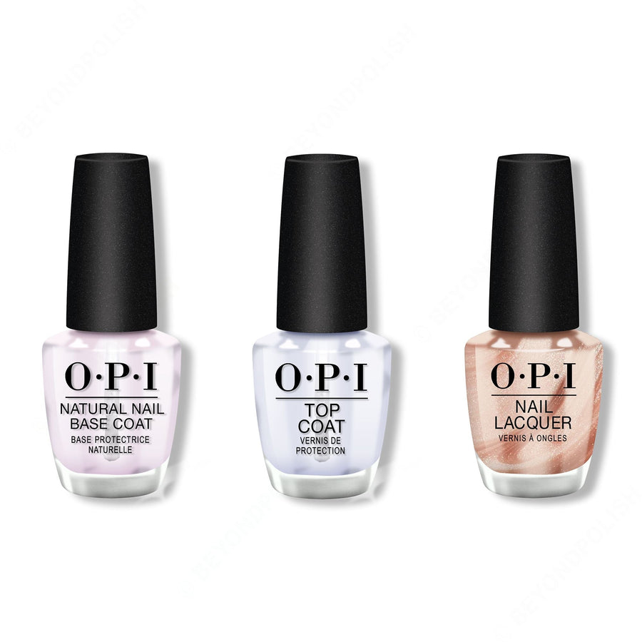 OPI - Nail Lacquer Combo - Base, Top & Nomad's Dream 0.5 oz - #NLP02