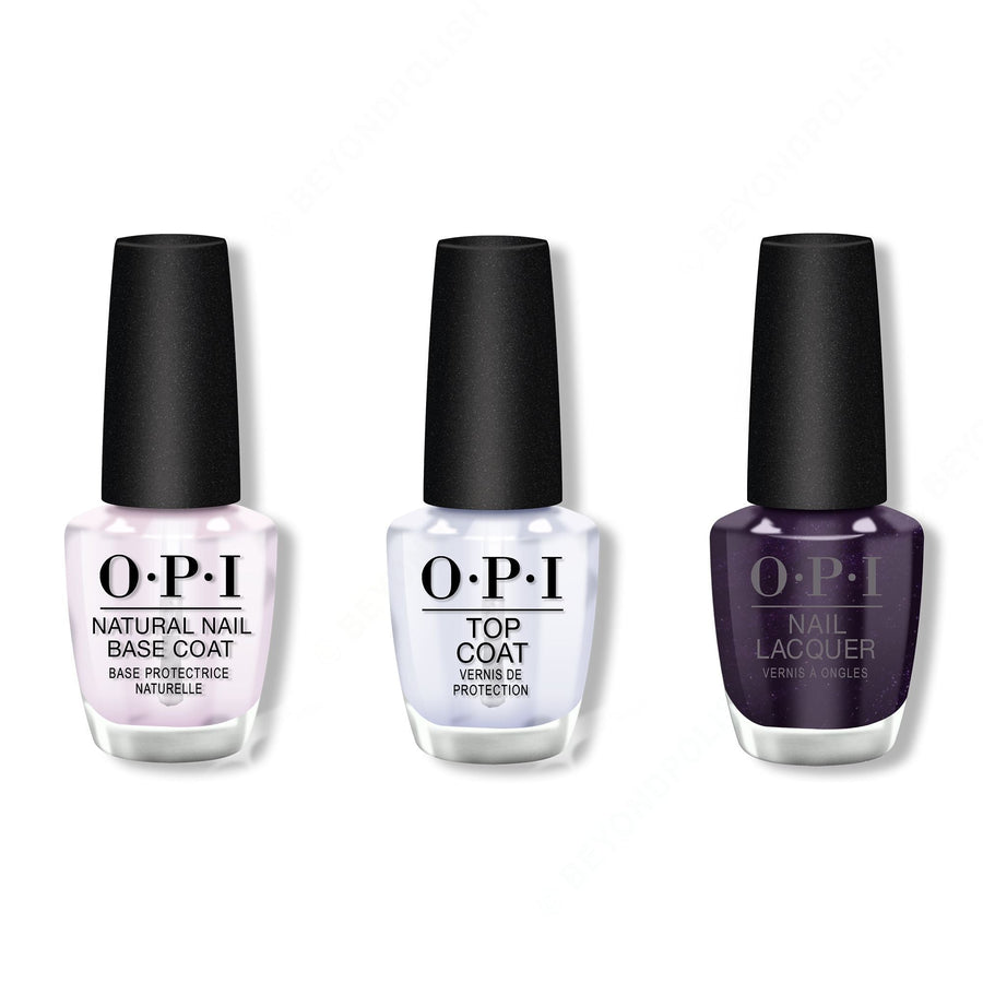 OPI - Nail Lacquer Combo - Base, Top & OPI Ink 0.5 oz - #NLB61