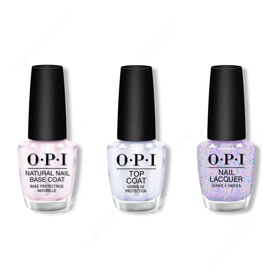 OPI - Nail Lacquer Combo - Base, Top & Put On Something Ice